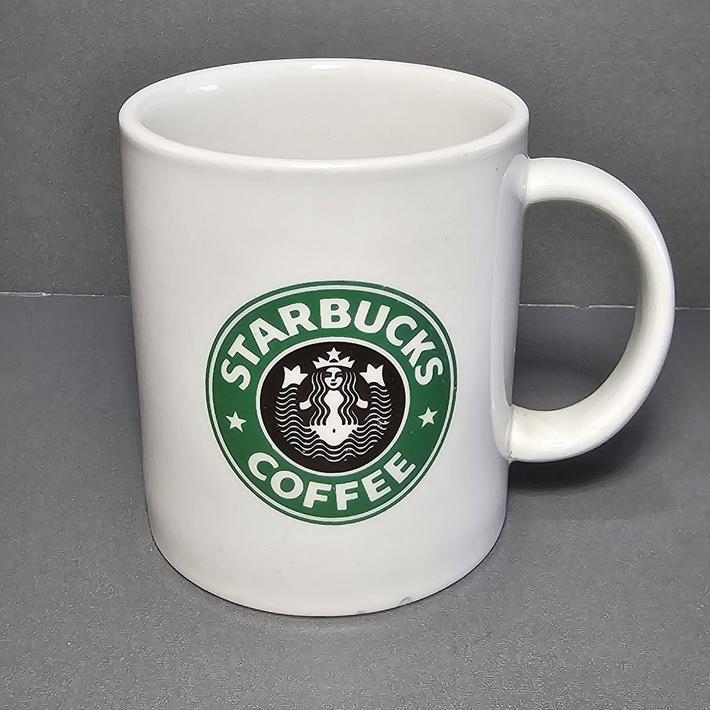 Starbucks Split Tail Mermaid Logo BIA Cordon Bleu Mug White 1987 80's